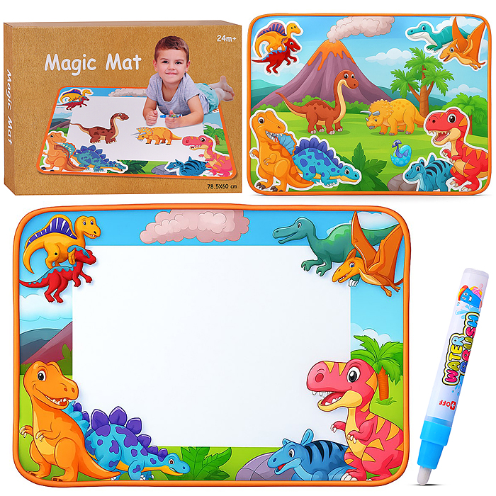 Коврик для рисования A5215 "Динозаврики" в коробке