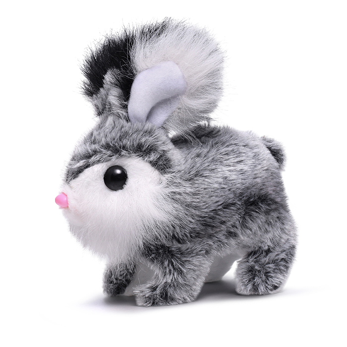 Кролик 00-6806 "Хвастун" (прыгает, издаёт звуки, нос и ушки шевелятся) в пакете