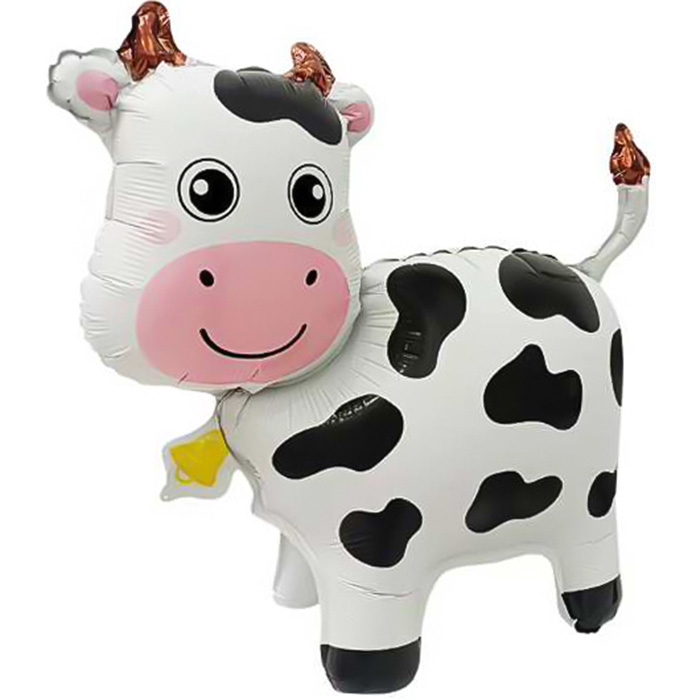 Шар 3D (24''/61 см) Фигура, Милая корова, 1 шт. в уп.