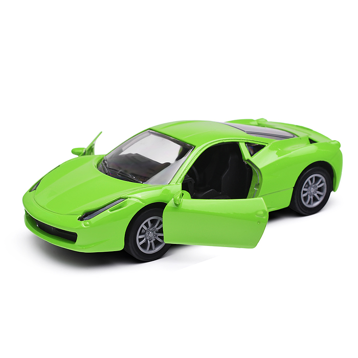Зеленая инерционная машинка Универсал die-cast,1:32, открывающиеся двери 