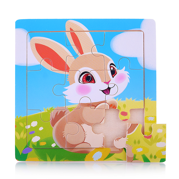 Пазл D2061-8 "Зайчик на лужайке"