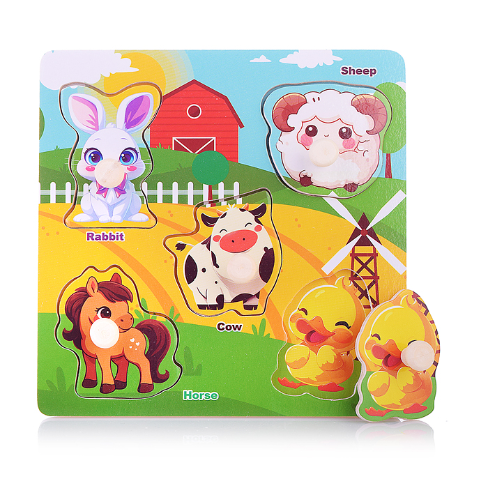 Пазл-вкладыш D2195 "Ферма"