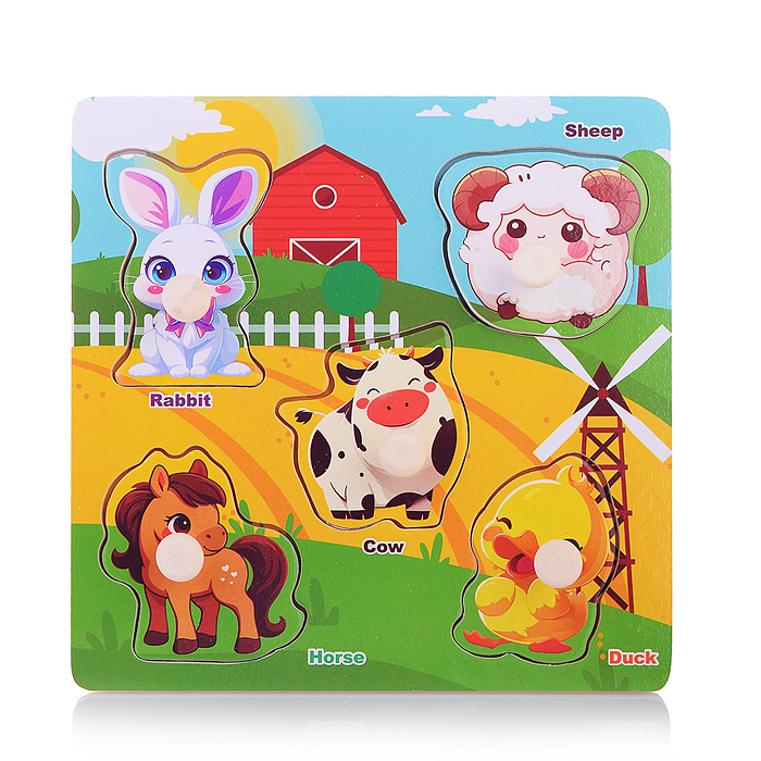 Пазл-вкладыш D2195 "Ферма"