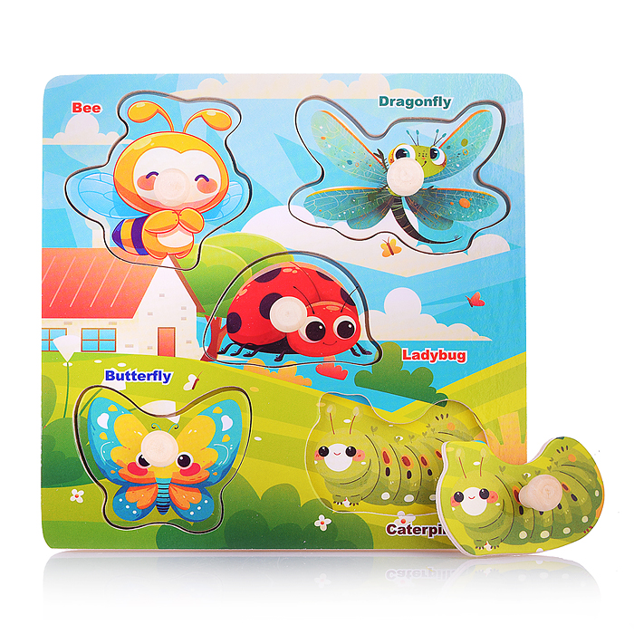 Пазл-вкладыш D2196 "Насекомые"