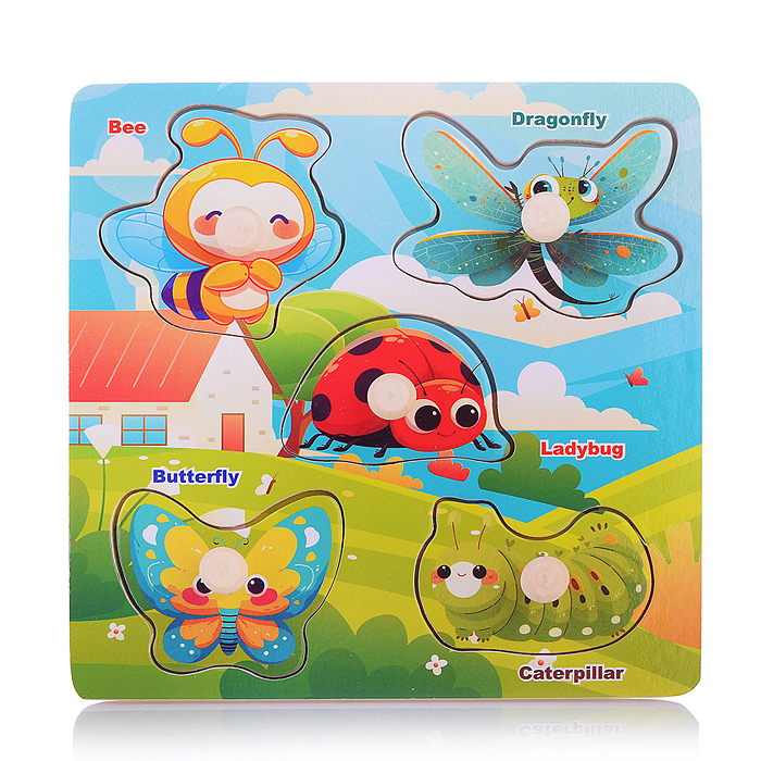 Пазл-вкладыш D2196 "Насекомые"