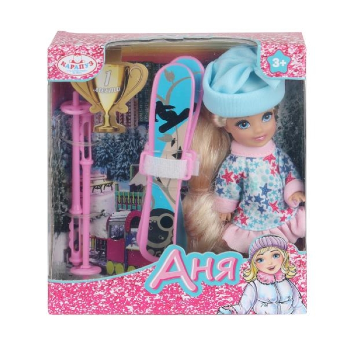Кукла Аня 12 см, с аксессуарами, в коробке