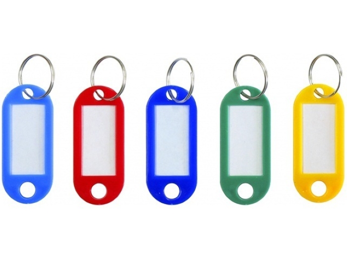 Брелоки для ключей, 52 мм, цветные, пакет 