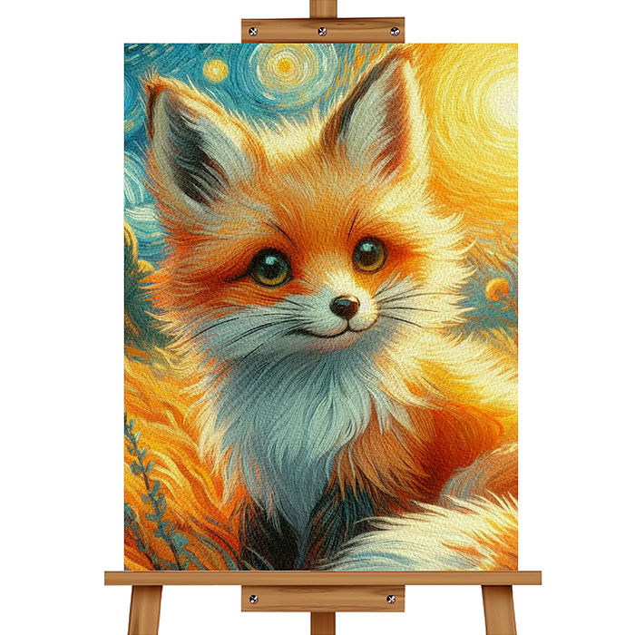 Набор для рисования MKR4030-18 "Картина по номерам 30х40 см. Лисёнок" 