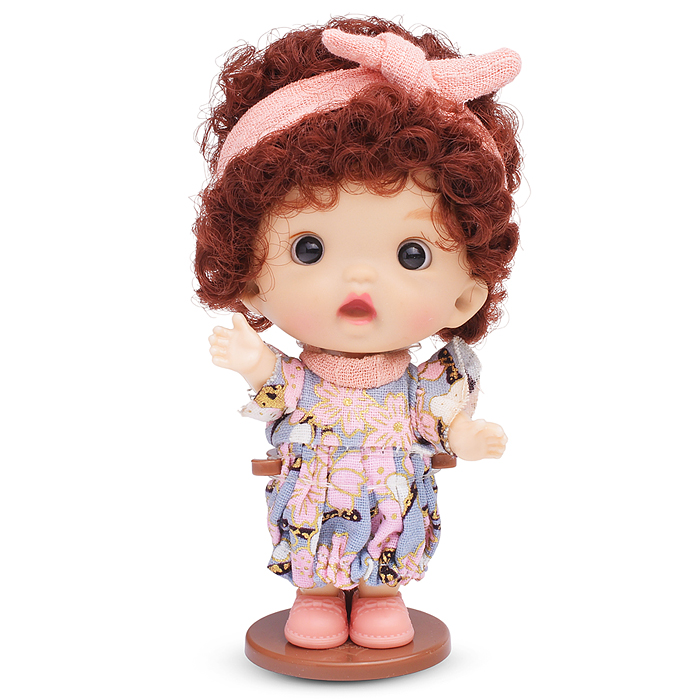 Виниловая кукла Baby Cute с бантиком, 10 см