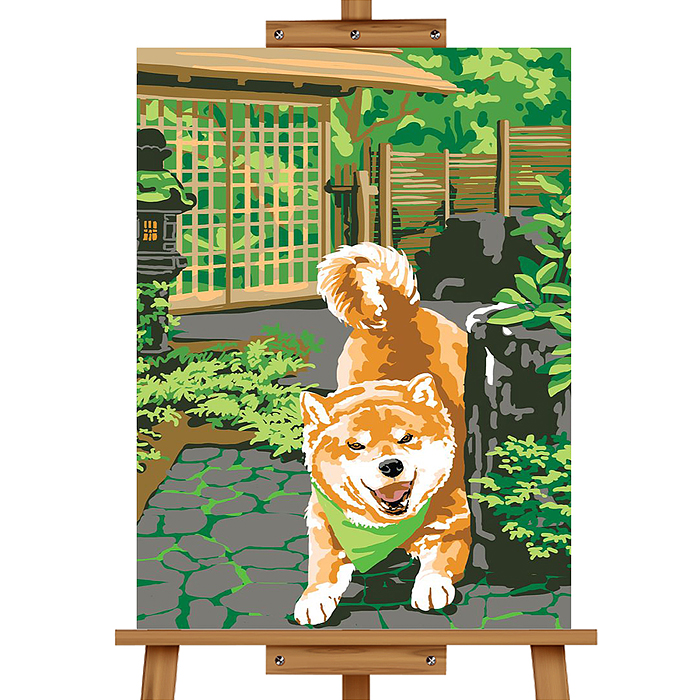 Набор для рисования MKR4030-75 "Картина по номерам 30х40см. Щенок"