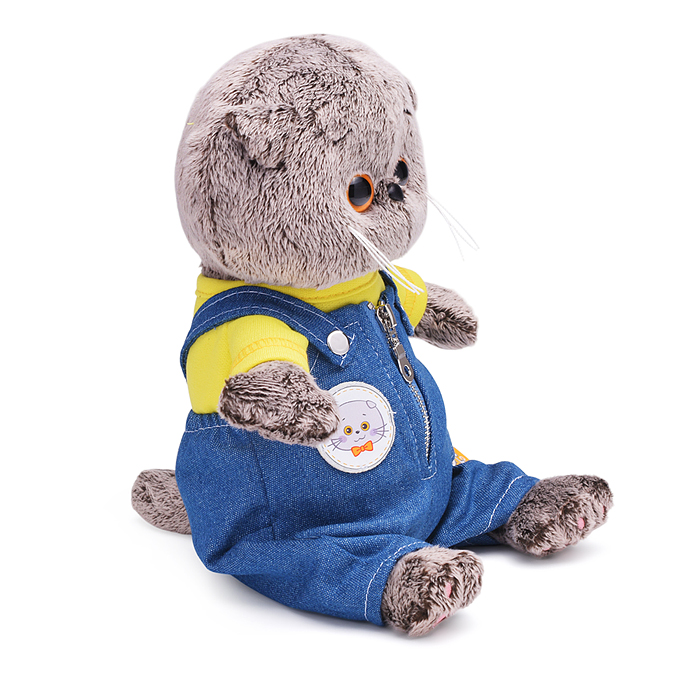 Кот Басик baby в комбинезоне "Деним"