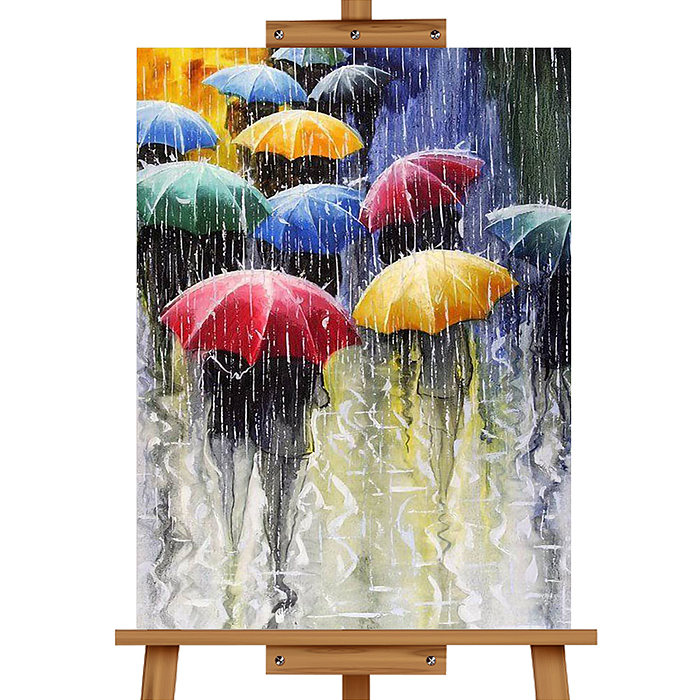 Набор для рисования MKR4030-90 "Картина по номерам 30х40см. Дождливый день"