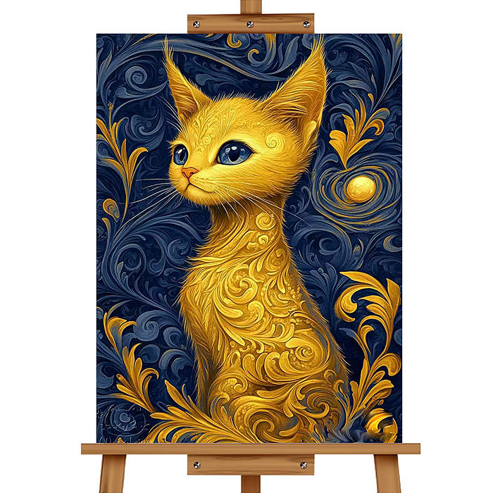 Набор для рисования MKR4030-62 "Картина по номерам 30х40см. Грациозная кошечка"