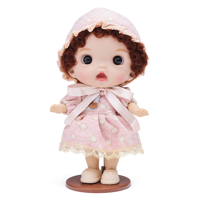 Виниловая кукла Baby Cute Maxi с подставкой, 18 см