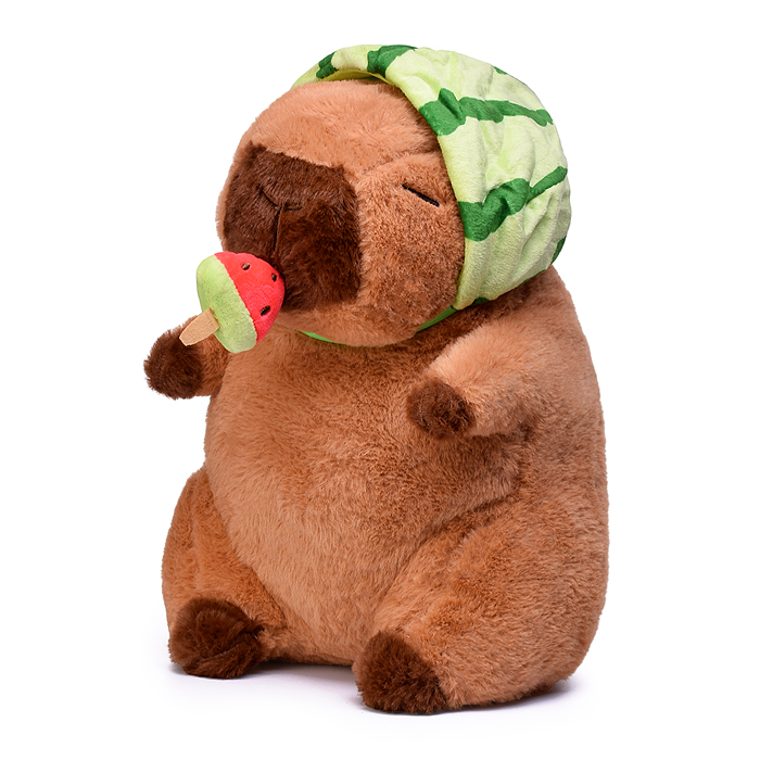 Мягкая игрушка М1591 "Капибара" с арбузиком