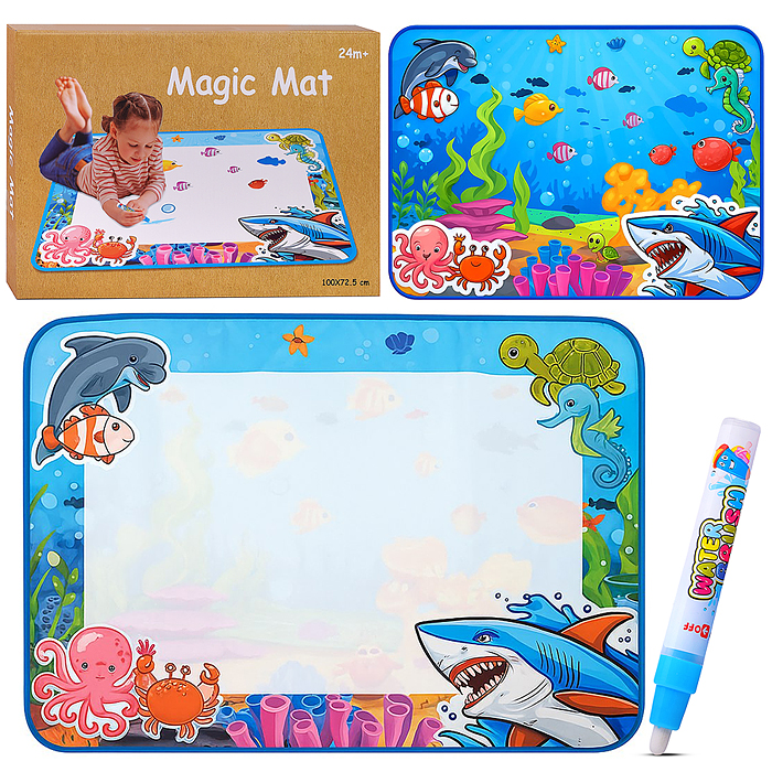 Коврик для рисования A5214 "Подводный мир" в коробке