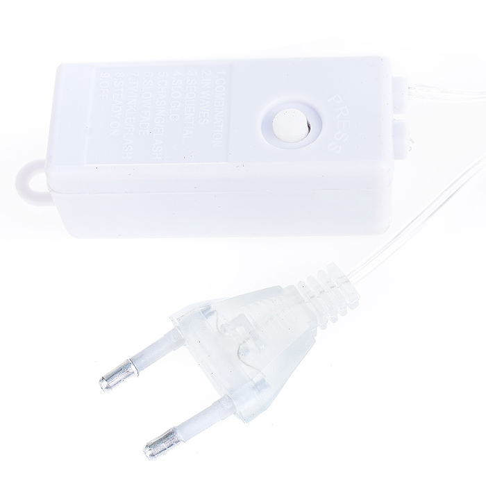 Электрогирлянда светодиодная Роса, 10 м, 100 ламп, зеленый в пакете 