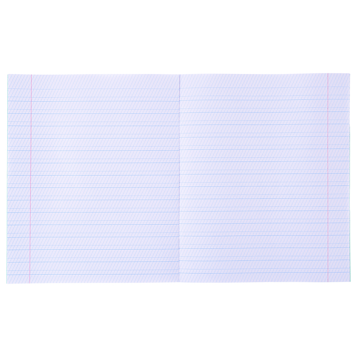 Тетрадь 12л. частая косая линия  зеленая обложка внутр блок офсет № 1 белизна 96%, плотность 60г/м2