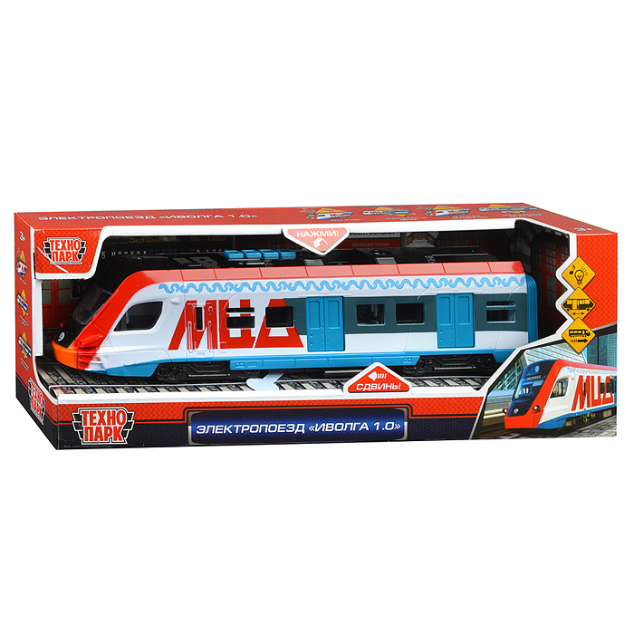 Модель пластик Трансмашхолдинг Электропоезд Метрополитен 30 см, (свет, звук) в коробке