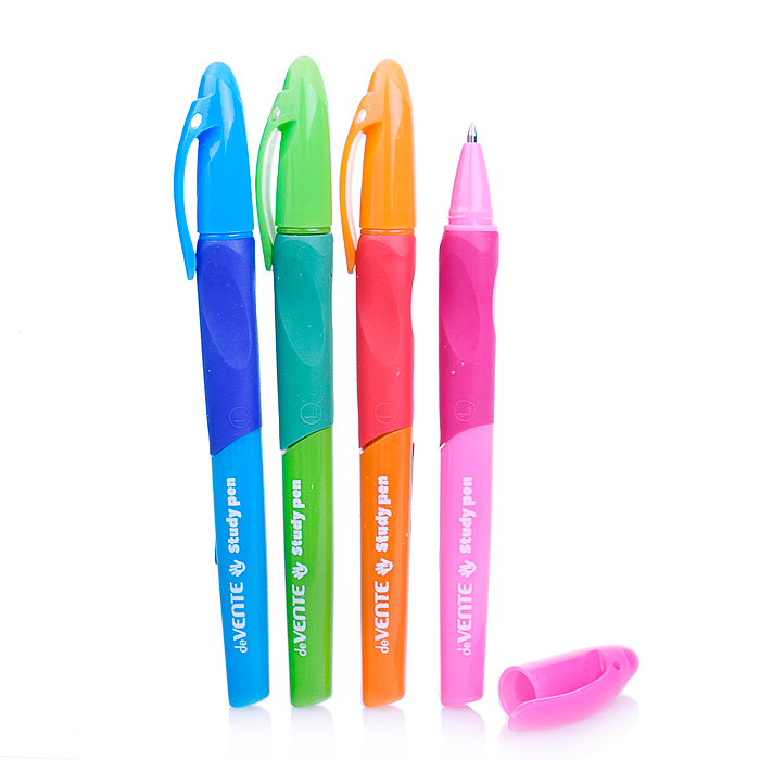Ручка гелевая стираемая "Study Pen" обучающая письму, для правшей, d=0,7 мм, с каучуковым д
