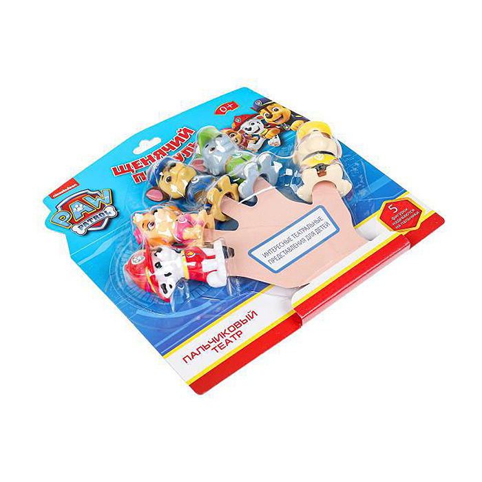 Игрушка для ванны "Щенячий Патруль. Пальчиковый театр"  5 шт. на блистер