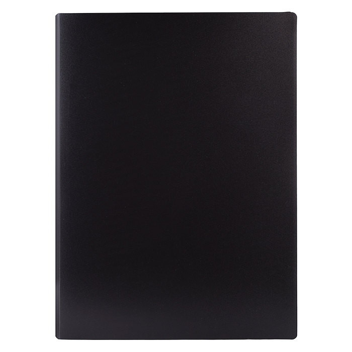 Папка для документов с 3-мя карманами "Black" A4 (230x310 мм) 600 мкм, 3 прозрачных кармана