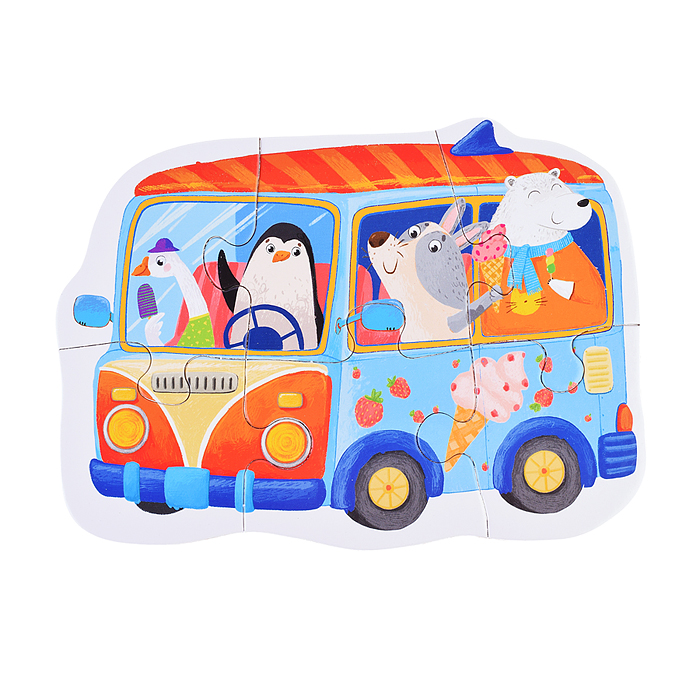 IQ Пазл напольный "Машинки (Cars)" 3+