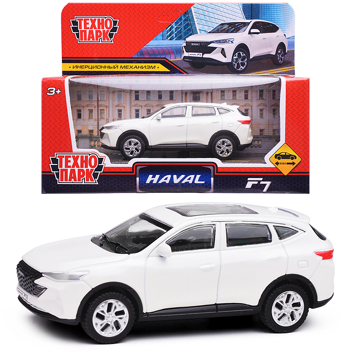 Машина металл Haval f7 10,5 см, (белый) инерц, в коробке
