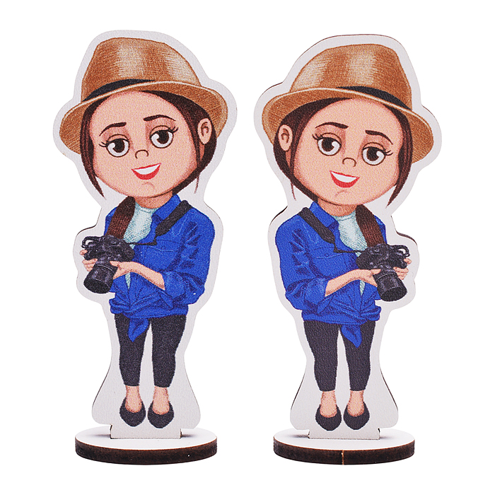 Игровой набор "Женские профессии" (дерево) крафтовая коробка 