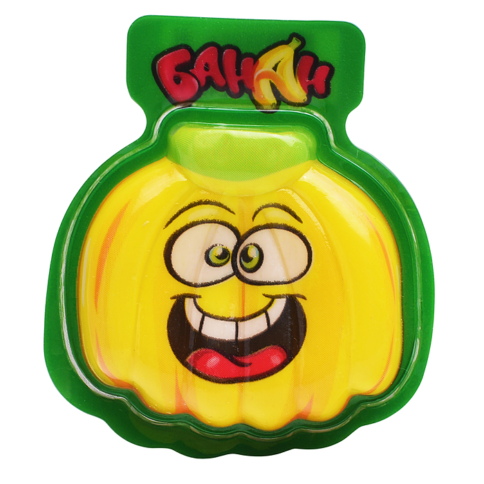 Жевательный мармелад с кислой начинкой "Банан" 12гр*50шт