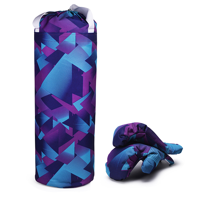 Набор детский игровой (перчатки, груша 50 см.) Оксфорд (калейдоскоп)