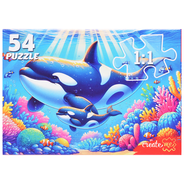 Пазлы 54 "Подводный мир"