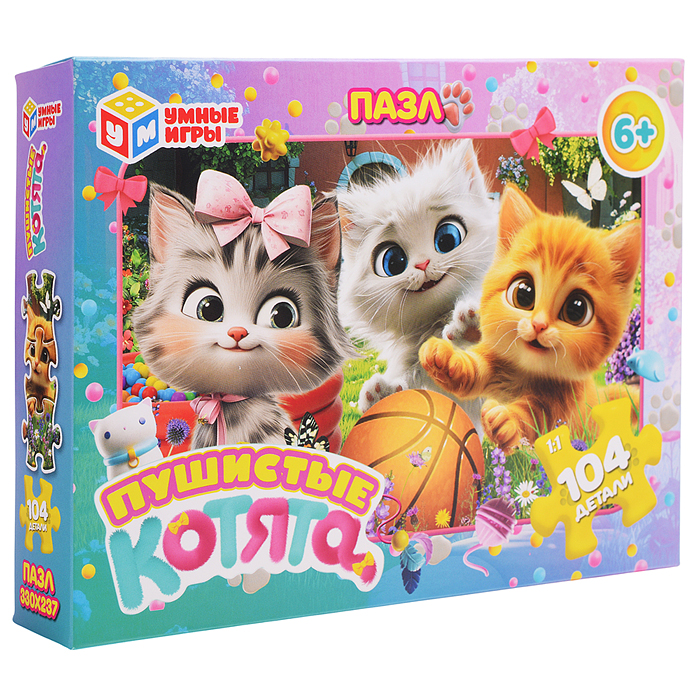 Пазлы 104 "Пушистые котята" 