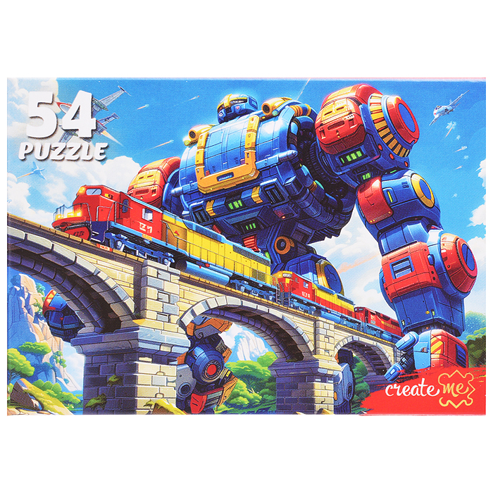 Пазлы 54 "Мир мощных трансформеров"