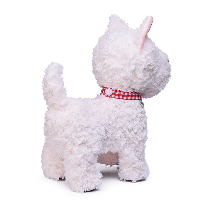 Собака 00-7633 "Снежок" (поет, ходит, повторяет) в пакете