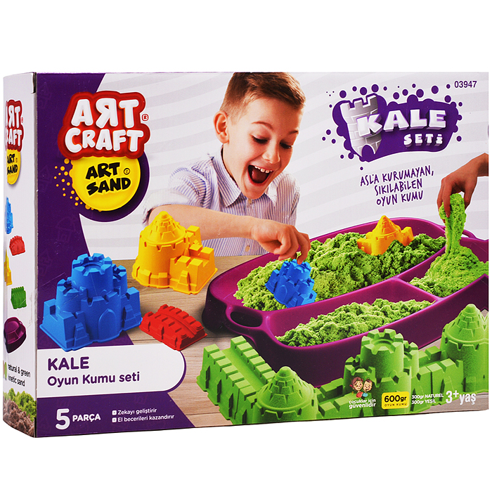 Набор кинетический песок "Строим крепость" 600г