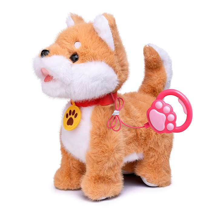 Собака 00-7631 "Персик" (поет, ходит, повторяет) в пакете