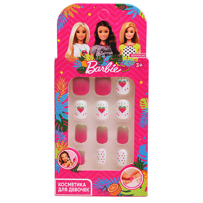 Накладные ногти "Барби" в коробке 