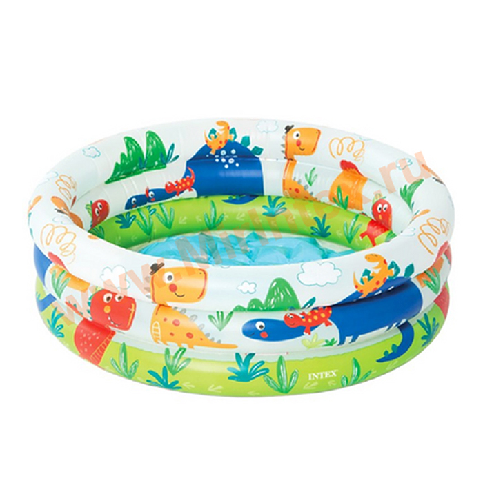Бассейн надувной "Зверюшки", 61 х 22 см, от 1-3 лет, 57106NP INTEX