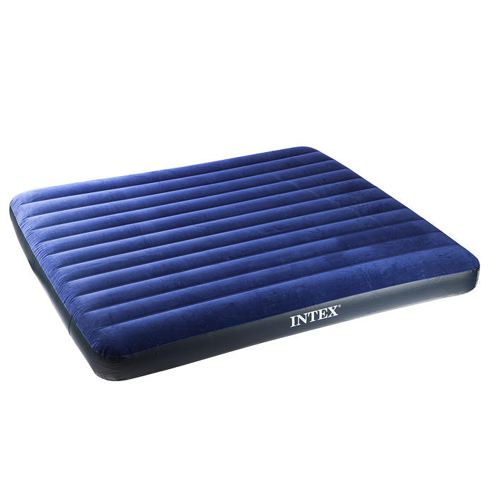 Матрас надувной Classic Downy Fiber-Tech, 183 x 203 х 25 см, 64755 INTEX