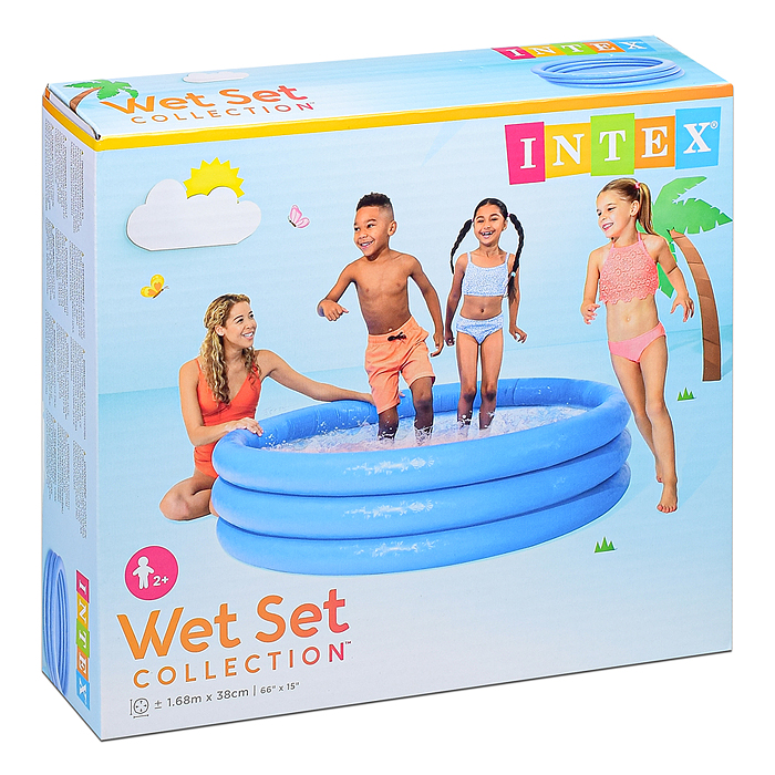 Бассейн надувной «Кристалл», 168 х 38 см, от 2 лет, 58446NP INTEX