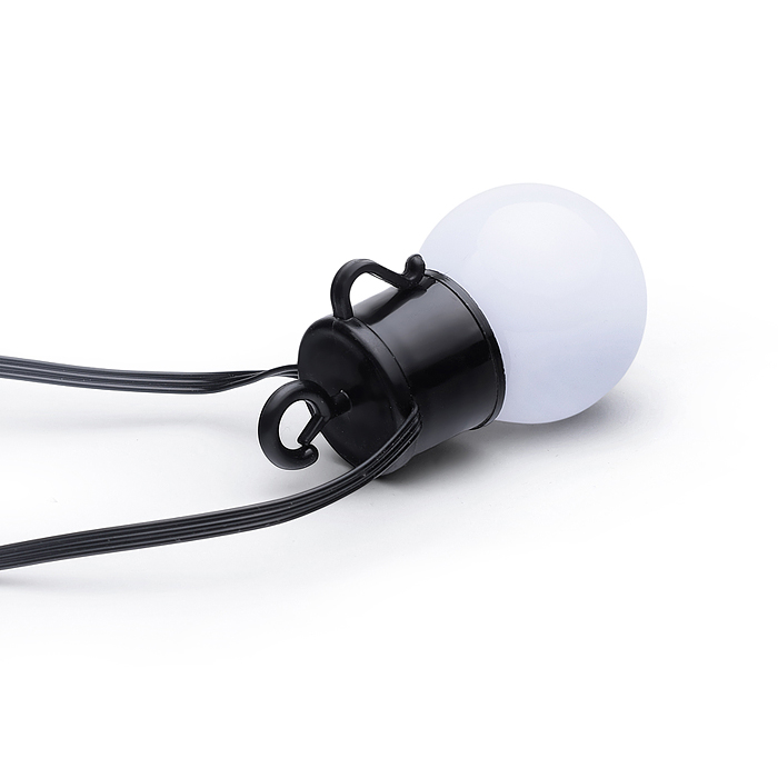 Электрогирлянда S0458 Smart 6 м, 20 ламп, 10 режимов, USB, ИК пульт (цветная)в пакете 