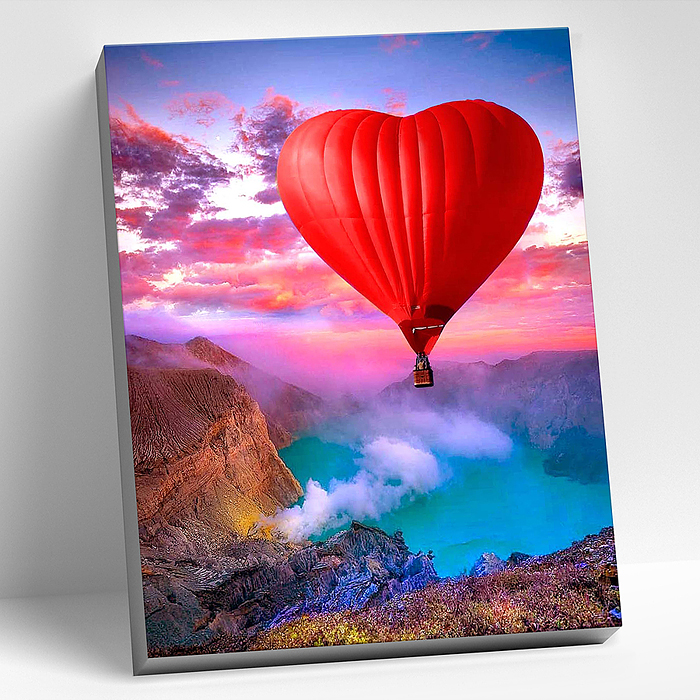 Фото к товару Картина по номерам 40х50 "Полёт на воздушном шаре" (32 цвета) Картина по номерам 40х50 "Полёт на воздушном шаре" (32 цвета)