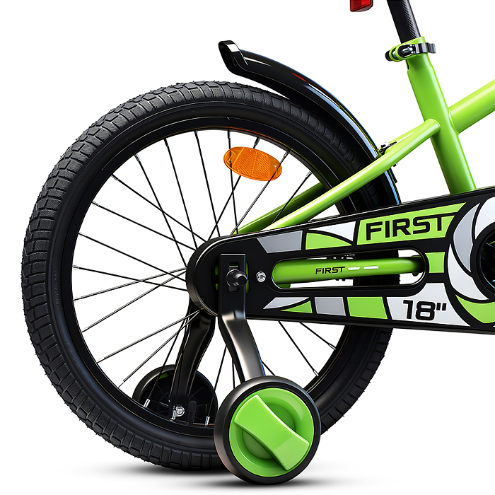 Велосипед 18" Rocket First, цвет зеленый 