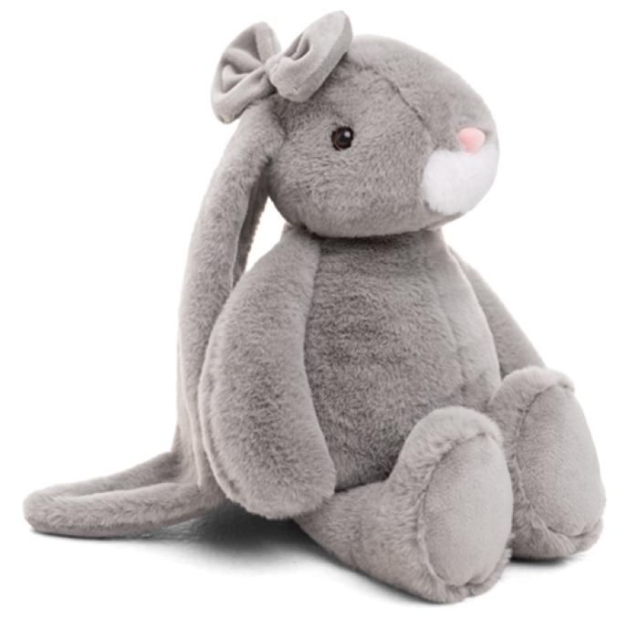 Зайка Молли, 38см сидя, серый 