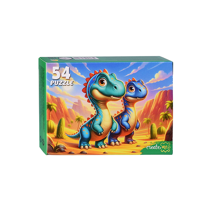 Пазлы 54 "Эпоха динозавров"