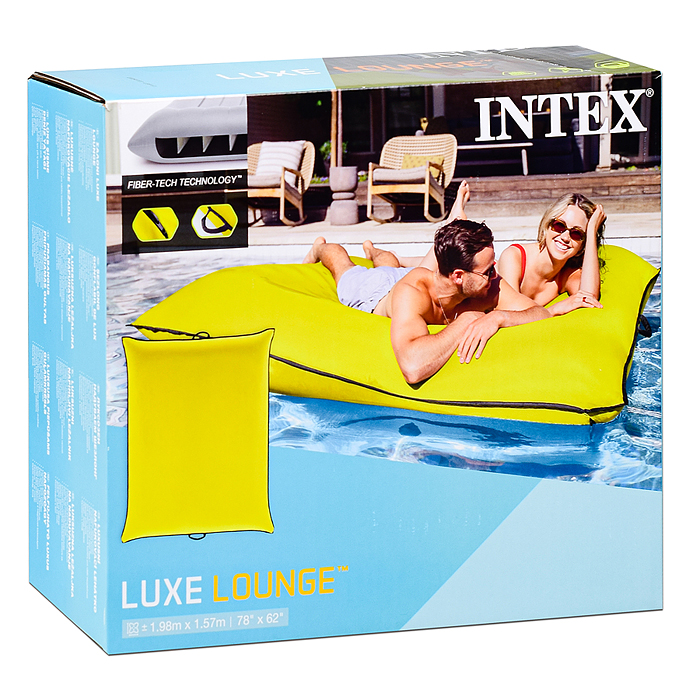 Надувной матрас «Люкс Лаунж» 198*157см, съемный чехол, боковые ручки, 56794EU, INTEX