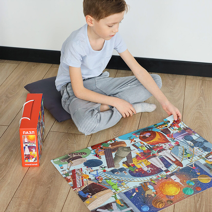 Пазл 100 "Ночь в музее. Планетарий" 