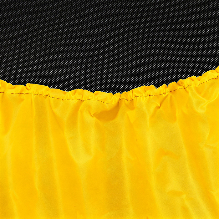 Батут ROCKET, d=140, внешняя сетка высотой 88 см., общая высота 122 см. черный с желтым