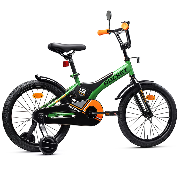 Велосипед 18" Rocket Phoenix, цвет зеленый